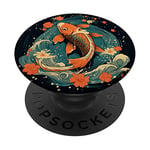 Koi Fish Koi Carp Japanese Koi Garden-Pond Koi PopSockets Adhesive PopGrip