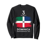 Patriotic Dominica Independence Day Vintage Dominica Flag Sweatshirt