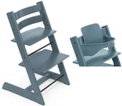 Stokke Tripp Trapp Matstol inkl. Babyset, Fjord Blue