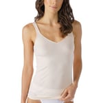 Mey Noblesse Cami-Top V-Neck Creme bomull 44 Dam