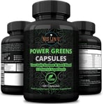 Super Greens & Seeds Blend of Natural Superfoods x 120 Powder Capsules VEGAN UK