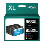 Coloran 953XL Cartouches d'encre Remplacement Compatible pour HP 953 XL pour HP Officejet Pro 7740 8730 8710 8715 8718 8719 8720 8725 8740 8218 7720 7730