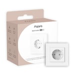 Prise connectée, Aqara H2 16A Prise Murale ,HUB Zigbee 3.0 requis, Surveillance de l'énergie, Programmation, Mode Minuterie et Commande Vocale, Compatible avec HomeKit/Alexa/Google Home/IFTTT