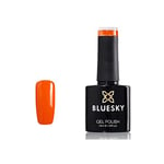Polon de gel bluesky, Sunset Orange, A87, 10 ml, vernis à ongles en gel Solble, orange, pastel, néon (guérison UV / lampe LED requis) de 1 (x)