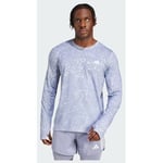 adidas Own The Run Climacool 3-stripes Long Sleeve Tee, storlek Large