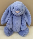 NEW Jellycat Medium Bashful Bluebell Bunny Rabbit Soft Toy Comforter Baby BNWOT