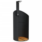 Douche d'extérieur noir 100x100x241,5 cm poly rotin bois acacia Vidaxl Black