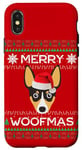 Coque pour iPhone X/XS Jouet Fox Terrier Noël