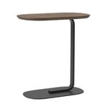 Muuto - Relate Side Table Solid Smoked Oak Black 60,5 cm - Småbord & sidebord - BIG-GAME - Svart - Metall/Tre