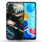 Cokitec Coque pour Xiaomi Redmi Note 11/11S Manga Naruto Kakashi Multicolore