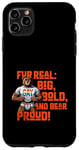 Coque pour iPhone 11 Pro Max Cadeau amusant Gay Bear Pride – Grand et fier LGBT pour homme