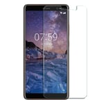 Nokia 7 Plus Karkaistu Lasi Arc Edge Näytön Suoja Kalvo - Transparentti 0.3mm Läpinäkyvä