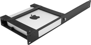 Direktronik 19" Panel 1u Black Med Brakett For Apple Mac Mini M1