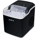 NETTA Ice Maker Machine for Home Use Makes Cubes in 10 Minutes - Large 12kg Capacity 1.8L Tank - No Plumbing Required - Includes Scooper and Removable Basket - Black