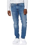 Tommy Hilfiger Jean Homme Core Straight Denton Stretch, Bleu (Boston Indigo), 32W / 34L