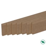 Plinthes - FORESTEA - Pack de 7 - 2200 x 120 x 12 mm - PEFC 70%