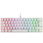 Mars Gaming MKMINIWBES, Clavier Mécanique Ultra-compact, Full RGB Chroma, Switch OUTEMU PRO Bleu, Blanc, Langue Espagnole