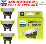 Philips OneBlade 360 One Blade Replacement Blade, 3 Count, QP430/50