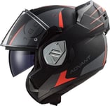 LS2, Casque modulable Moto ADVANT Codex Mat Black Titanium, XS