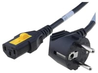 Cable alimentation angulaire vers C13 femelle 3m