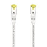 AISENS Câble réseau RJ45 LSZH Cat.7 600 MHz S/FTP PIMF AWG26, blanc, 25 cm