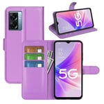 Oppo A77 5G Pu Wallet Case [Purple]