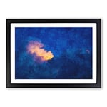 Big Box Art Light Upon The Clouds Painting Framed Wall Art Picture Print Ready to Hang, Black A2 (62 x 45 cm)