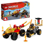 LEGO 71789 NINJAGO Kai and Ras's Car and Bike Battle Set, Ninja Racing Toy & 717