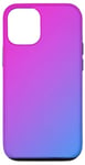 Coque pour iPhone 14 Purple Pink Blue Gradient Ombre Pastel Aesthetic Colorful