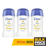 Dove Original Stick Deodorant Antiperspirant With Cream 40ml 3, 6 Pack