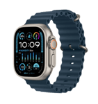 Apple Watch Ultra 2 GPS + Cellular, 49mm Titanboett med Blå Havsband