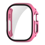 ENKAY Apple Watch Ultra 1/2 49mm Skal med Inbyggt skärmskydd Rosa