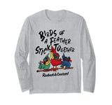 Roobarb & Custard Coloured Birds Of A Feather Long Sleeve T-Shirt