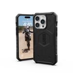 UAG Rugged Case for Apple iPhone 15 Pro [6.1-inch] - Pathfinder Black - baksidedeksel for mobiltelefon