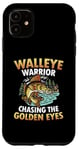 Coque pour iPhone 11 Guerrier doré chassant les yeux