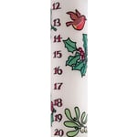 Countdown To Christmas Advent Dinner Candle - Holly And The Ivy Design