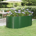 Maisonchic - Jardinière, Bac à fleurs, Lit surélevé de jardin acier enduit de poudre 175x100x68cm vert pjhr41827