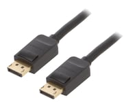 Cable DisplayPort 1.2 male des deux cotes noir 2m