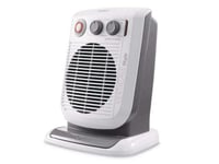 DeLonghi HVF3552TB Vertical/Upright Style Oscillating Fan Heater-24h Timer 2.4KW