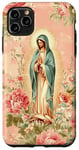 iPhone 11 Pro Max San Judas Tadeo Virgen Mary Floral Religious Case