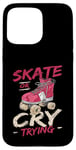 Coque pour iPhone 15 Pro Max Design de roller pour homme et femme Roller Derby