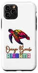 iPhone 11 Pro Orange Beach Alabama Floral Turtle Vacation Family Matching Case