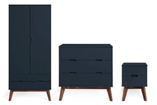 Habitat Pimlico 3 Piece 2 Door Wardrobe Set - Blue