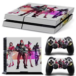 Kit De Autocollants Skin Decal Pour Couleur Ps4 Game Console Fortnite Fortnite Controller, T1tn-Ps4-7233