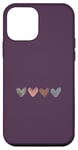 iPhone 12 mini Plum Purple Cute Heart Love Romantic Heart Case