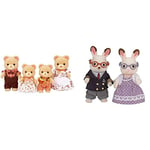 SYLVANIAN FAMILIES - 5059 - Famille Ours - Mini Poupée & Les Grands-Parents Lapin Chocolat Families Mini-poupées et Figurines, 5190, Multicolore, Norme
