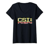 CSI: Miami Logo Distressed V-Neck T-Shirt