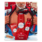 Lahjasetti Old Spice WhiteWater Alpinist miehille: deodorantti, 50 ml + suihkugeeli, 250 ml + suihkutettava deodorantti, 150 ml