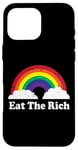 Coque pour iPhone 16 Pro Max Rosseau Quote Retro Vintage Eat The Rich