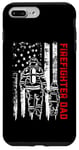 iPhone 7 Plus/8 Plus Father And Son Firefighter Dad USA American Flag Fathers Day Case